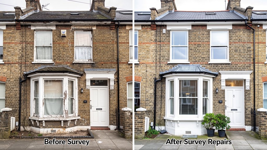 Surveyor conducting reinstatement cost assessment for buildings insurance