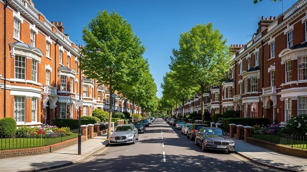 Beautiful Victorian houses in Chiswick, West London