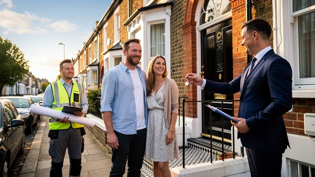 Happy homebuyers who commissioned a Level 2 Home Survey in Chiswick